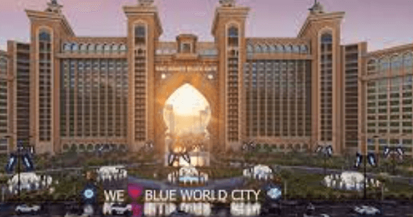 Recent construction of the Blue World City project