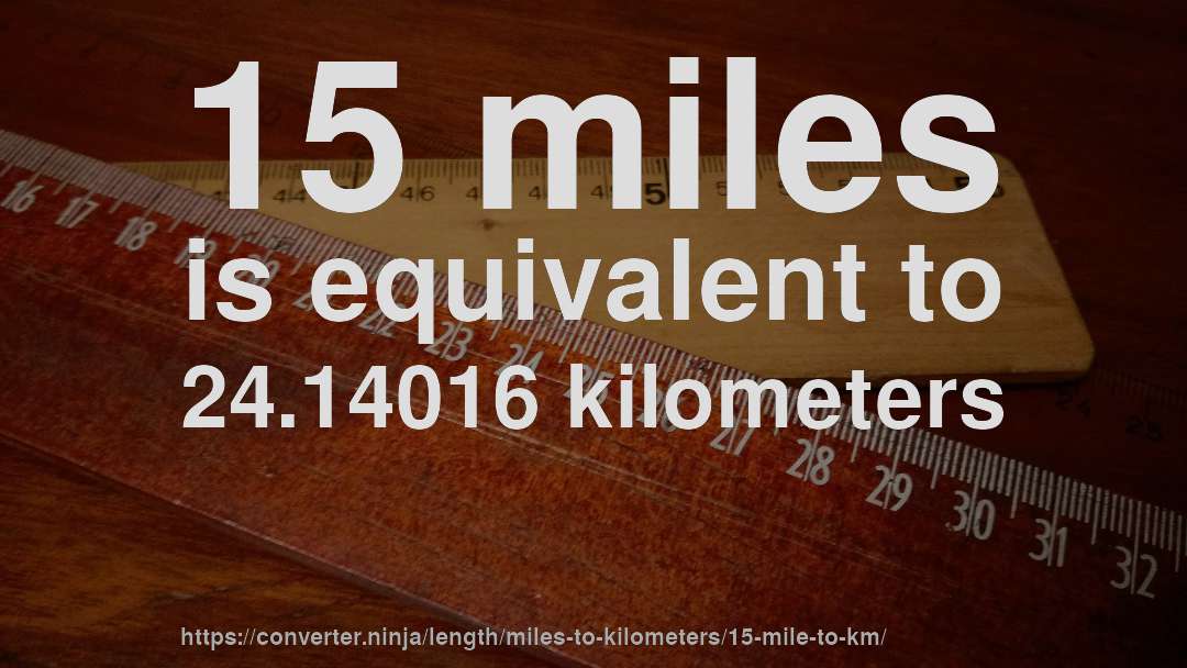 15 miles in km