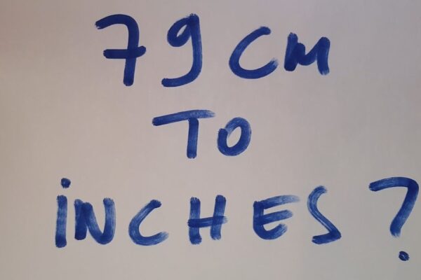 79 cm to inches