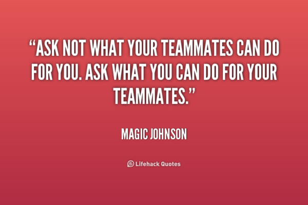 a good teammate should be popular words