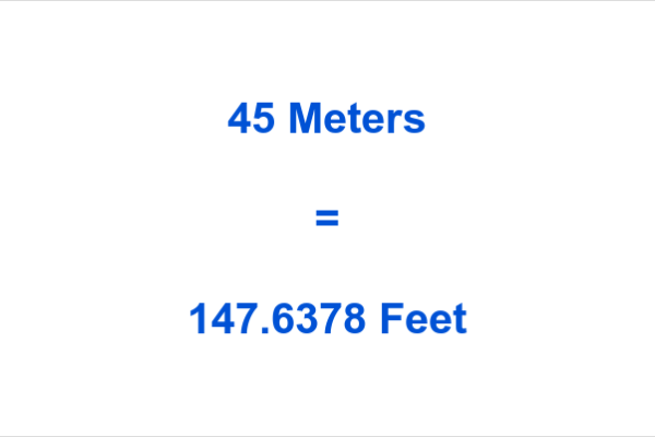 45 metres in feet