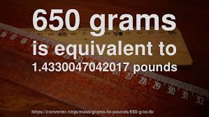 650 grams to pounds