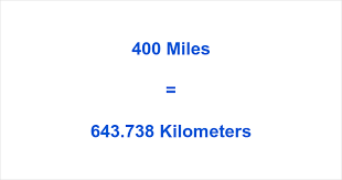 400 mi to km